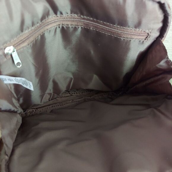 Multi Shades of Brown Patchwork Crossbody Bag Messenger Bag - Picture 9 of 10